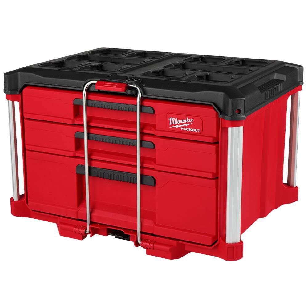 Milwaukee PACKOUT Multi-Depth 3-Drawer Tool Box – 48-22-8447