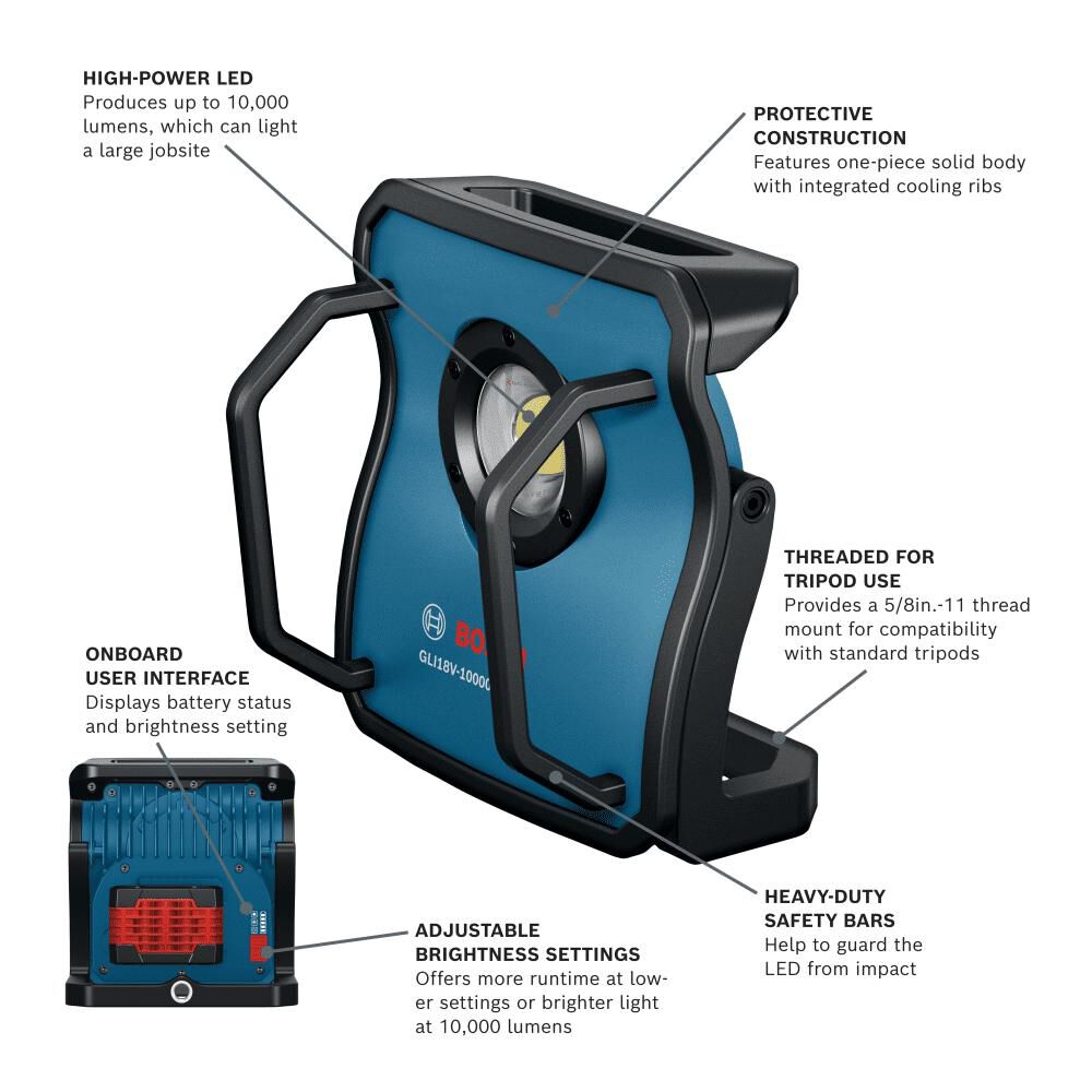 Bosch LED Floodlight 10000Lumen (Bare Tool), large image number 2
