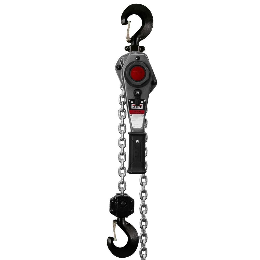 JET JLH-150-10PSH 1-1/2 Ton Lever Hoist 10 Ft. Lift with Ship Yard Hooks - JT9-376801