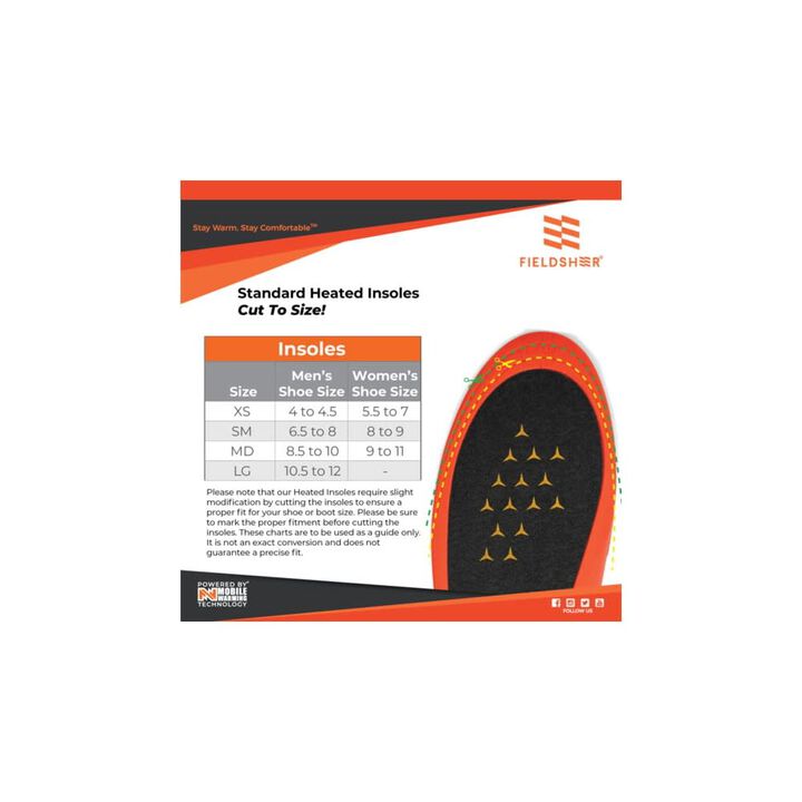 Mobile Warming 3.7V Standard Heated Insoles Medium Black, large image number 9