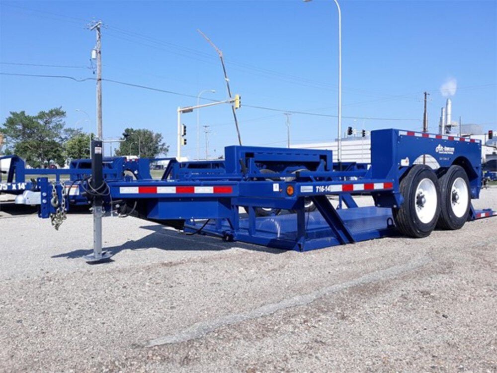 Air-Tow Trailers 16' Hydraulic Drop Deck Tandem Axle Flatbed Trailer, large image number 2
