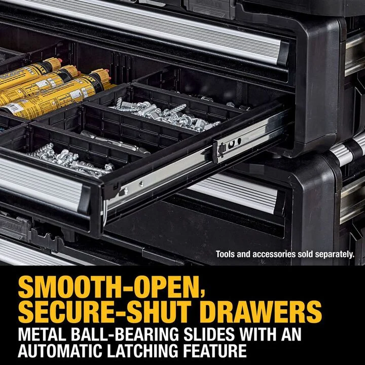 DEWALT TOUGHSYSTEM 2.0 DXL 30 Inch 2 Shallow Drawers Unit, large image number 9