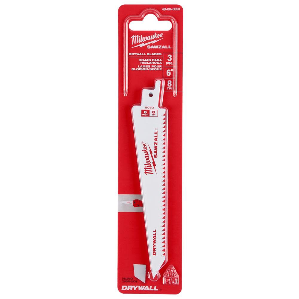 Best sawzall sale blade for drywall