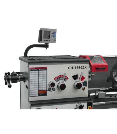 JET GH-1660ZX with ACU_RITE 303 DRO with Collet CloserMetalworking Lathe, large image number 2