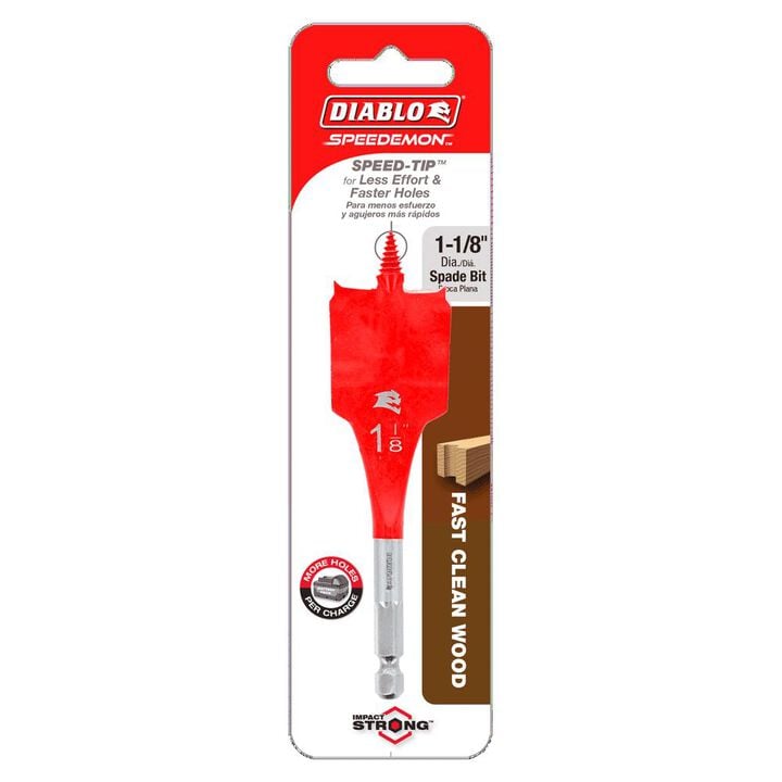 Diablo Tools 1-1/8in x 4in SPEEDemon Spade Bit, large image number 2