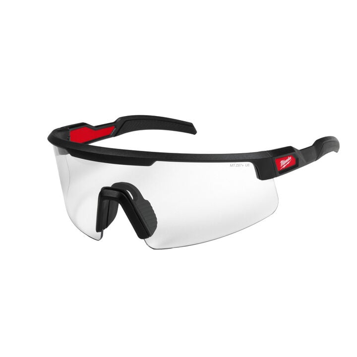 Milwaukee Wrap Around Safety Glasses Clear Anti-Scratch Lenses