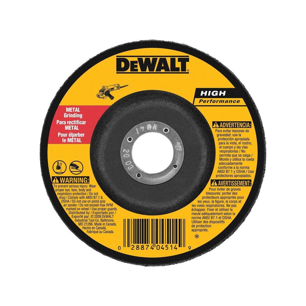 DEWALT 5X1/4 Gr Wheel Metal, large image number 1