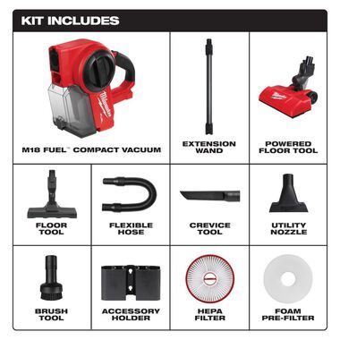 Milwaukee M18 FUEL Compact Vacuum Reconditioned (Bare Tool), large image number 1