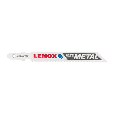 Lenox T-Shank Medium Metal Cutting Jig Saw Blade, 3-5/8in X 3/8in, 18 TPI, 3pk