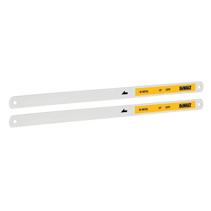 DEWALT 10 Inch Hacksaw Blade, 2 Pieces, large image number 2