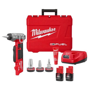 Milwaukee M12 FUEL ProPEX Expander Kit with 1/2inch-1inch RAPID SEAL ProPEX Expander Heads, large image number 0