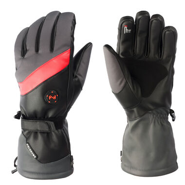 Mobile Warming Slope Style Heated Gloves Unisex 7.4 Volt Gray XS