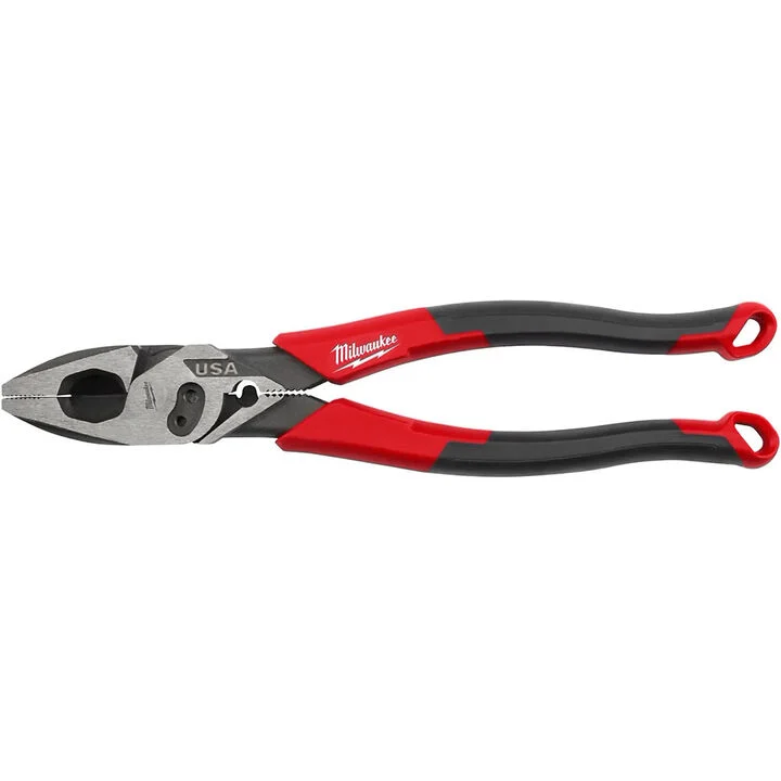 Milwaukee 9inch Linemans Comfort Grip Pliers with Crimper and Bolt Cutter (USA)