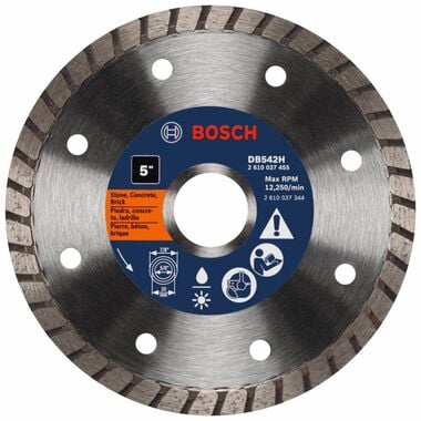 Bosch 5in Premium Turbo Rim Diamond Blade for Smooth Cuts