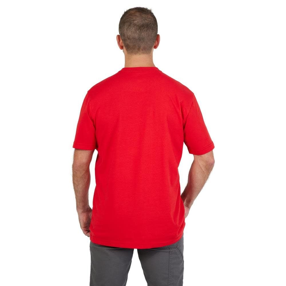 Milwaukee Heavy Duty T-Shirt Big Logo Short Sleeve Red, large image number 7
