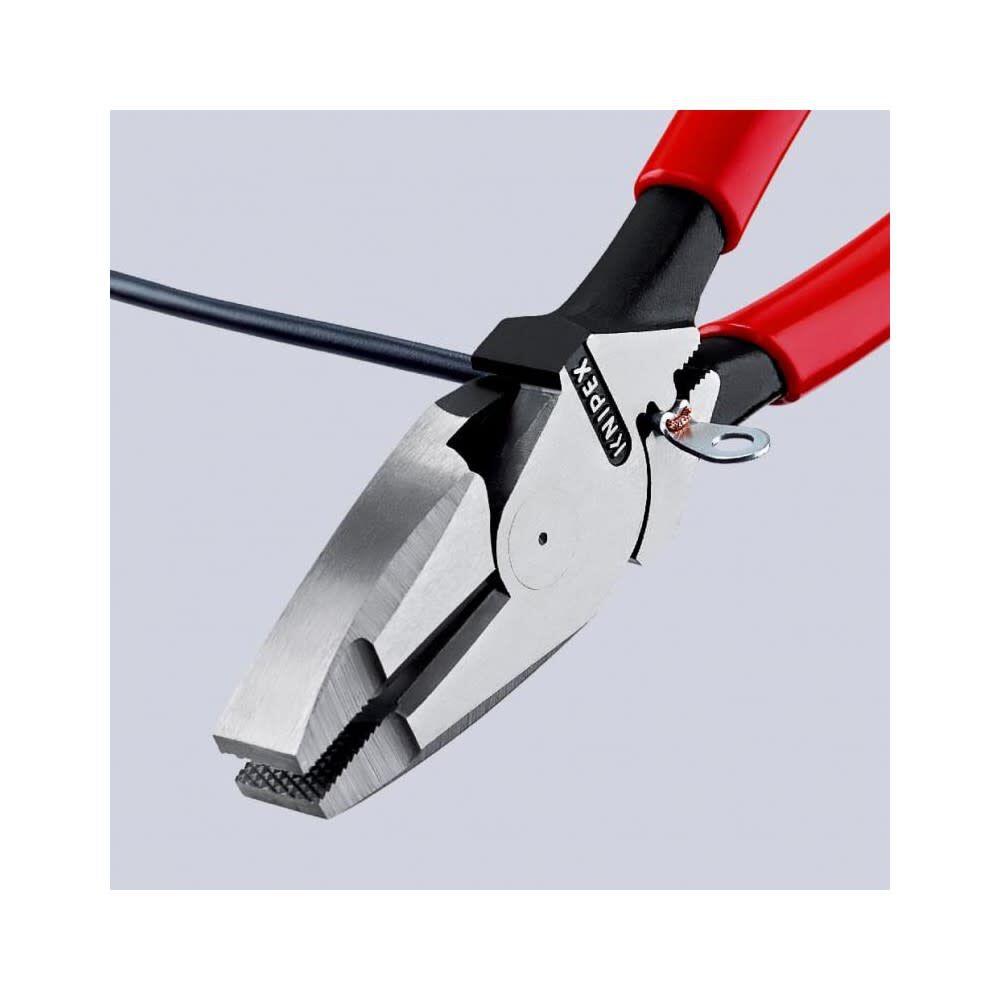 Knipex Linemans Pliers Plastic Coated Handle 240mm, large image number 4