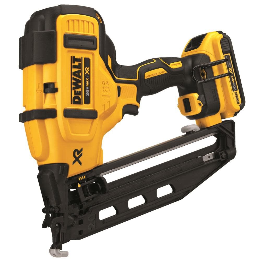 DEWALT 20 V MAX 16 Gauge Angled Cordless Finish Nailer Kit Simolary simolary.com 11