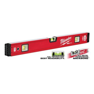 Milwaukee 24 in./48 in. REDSTICK Magnetic Box Level Set, large image number 4