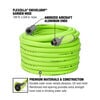 Flexzilla SwivelGrip Garden Hose, 5/8 Inch x 100 Feet, 3/4 Inch - 11 1/2 GHT Fittings, ZillaGreen, small image number 2