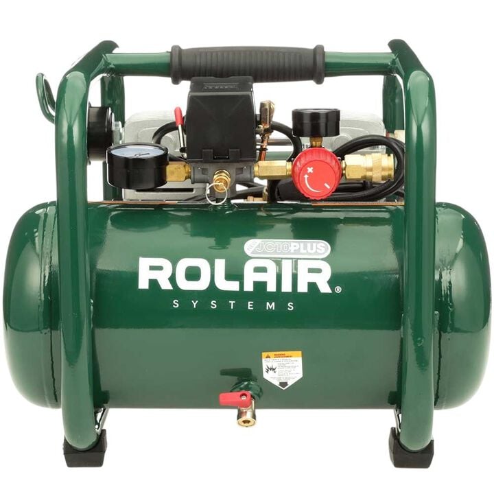 Rolair 1 HP - Ultra-Quiet (115V) 2.4CFM@90PSI 2.5 Gallon Oil Less Compressor