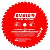 Diablo Tools 8 inch x 42 Tooth TCG Cermet II Steel Demon Thick Metal & Stainless Cutting Circular Saw Blade with 5/8 inch Arbor, small image number 1