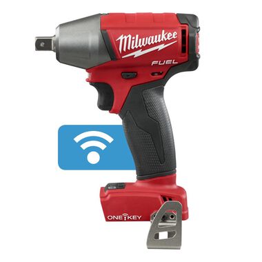 Milwaukee M18 FUEL 1/2 in. Compact Impact Wrench with Pin Detent with ONE-KEY (Bare Tool), large image number 13