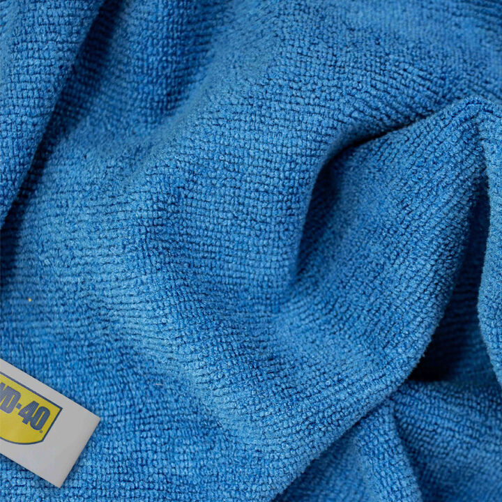 WD40 Multipurpose Microfiber Towel with Scrub Corner Blue 12 Pieces, large image number 5