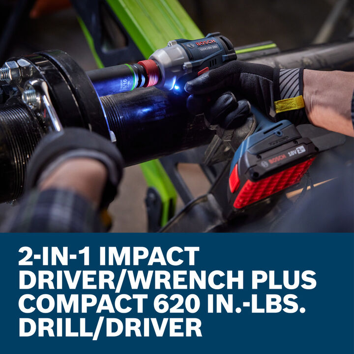 Bosch 18V Impact Wrench & Drill Driver Combo Kit, large image number 5