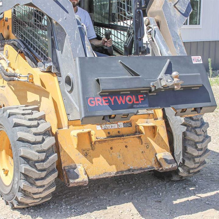 GreyWolf Attachments 2 Inch Receiver Hitch Plate Attachment for Skid Steer, large image number 11