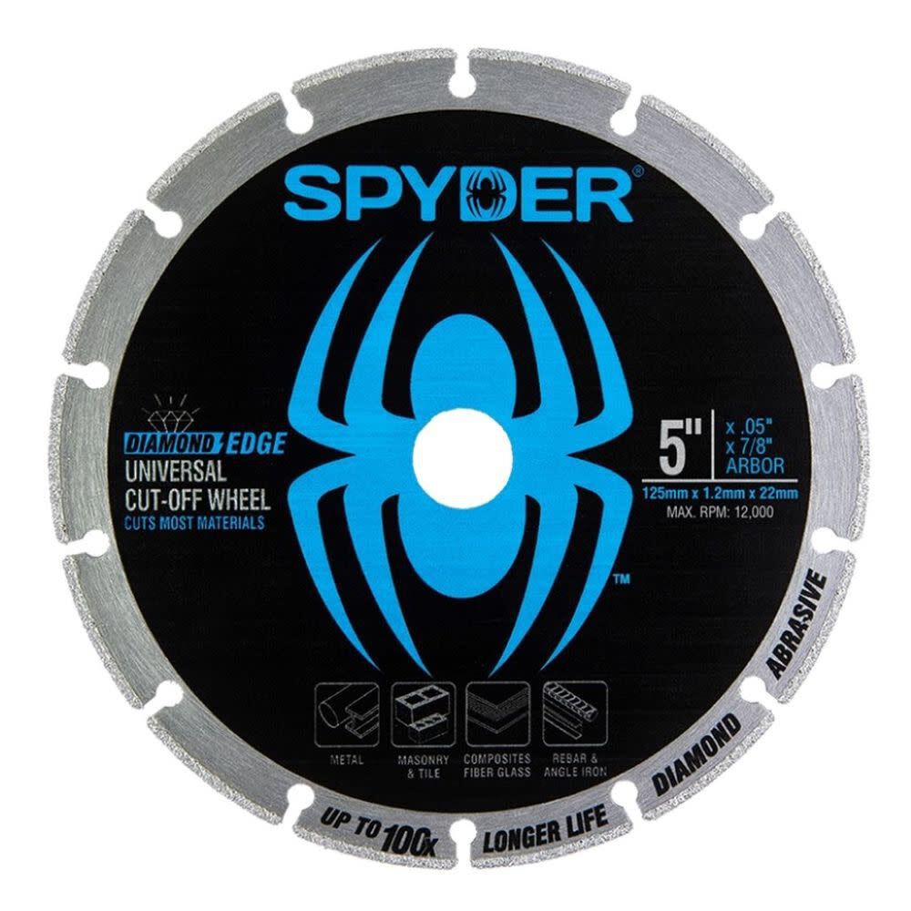 Spyder 5 Inch Diamond Bite Cut-Off Wheel for Steel, Cast Iron, Rebar, Stone, large image number 1