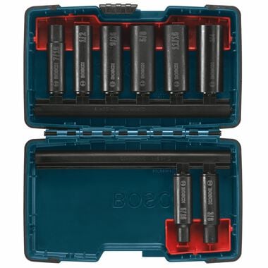 Bosch 3/8 Inch Deep Well Socket Set, 8 Pieces