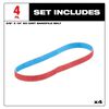 Milwaukee 3/8 Inch x 13 Inch 60 Grit Bandfile Belts  4 Pack, small image number 2