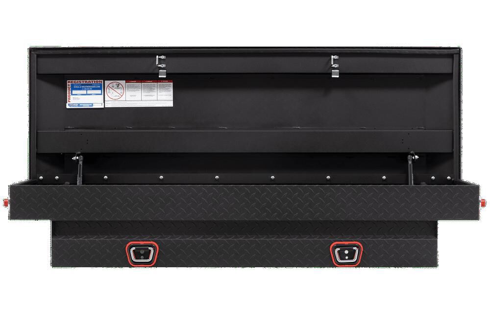 Weather Guard Saddle Truck Tool Box Aluminum Compact Matte Black, large image number 3