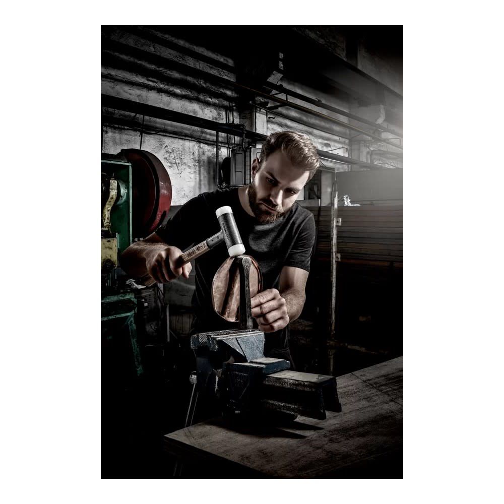 Halder Inc Supercraft D50 mm Nylon Head Soft-Face Mallet with Hickory Handle, large image number 5