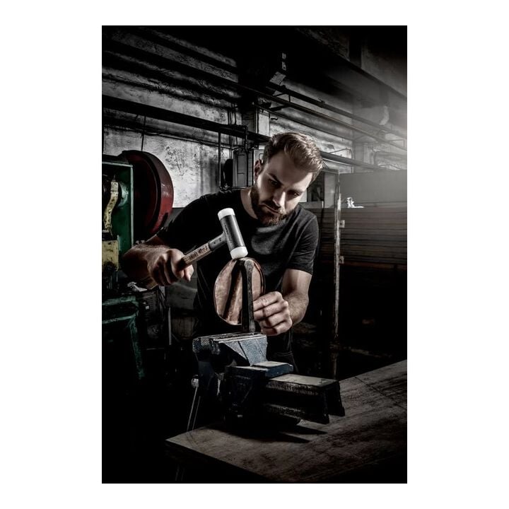 Halder Inc Supercraft D50 mm Nylon Head Soft-Face Mallet with Hickory Handle, large image number 4