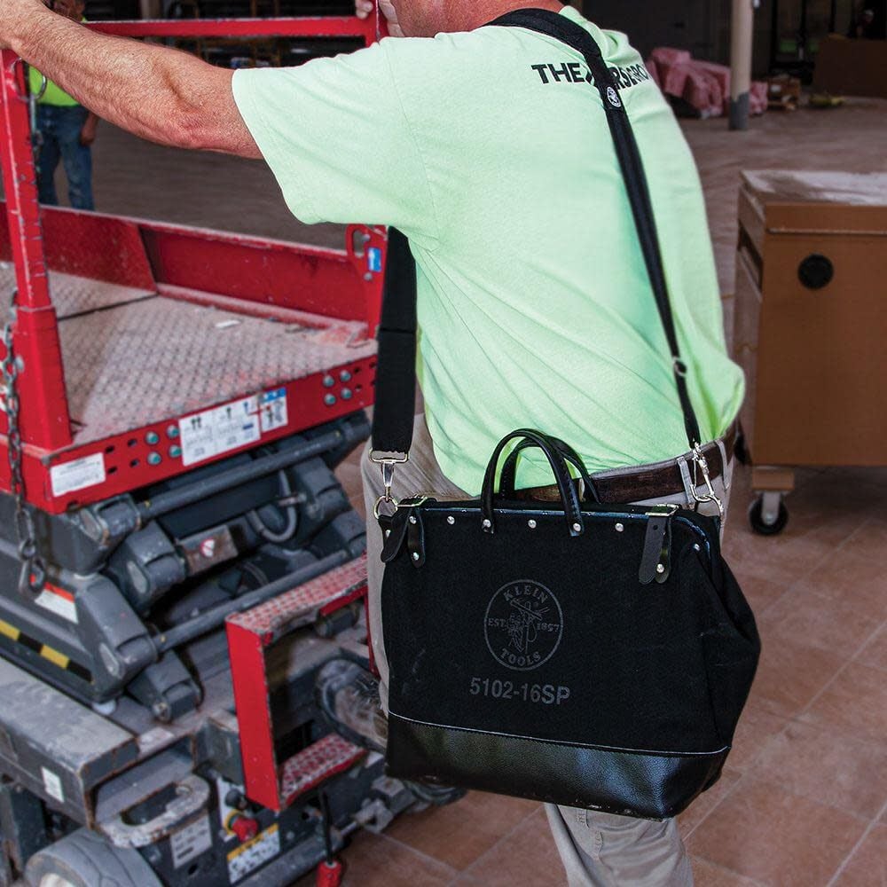 Klein Tools Deluxe Black Canvas Tool Bag 16-Inch, large image number 5