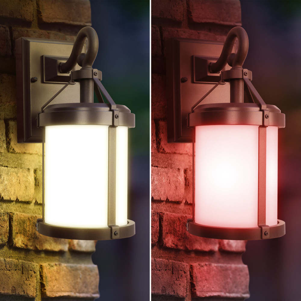 Feit Electric 12.5W 600 Lumens Landscape Round Decorative LED Wall Lantern Bronze, large image number 5