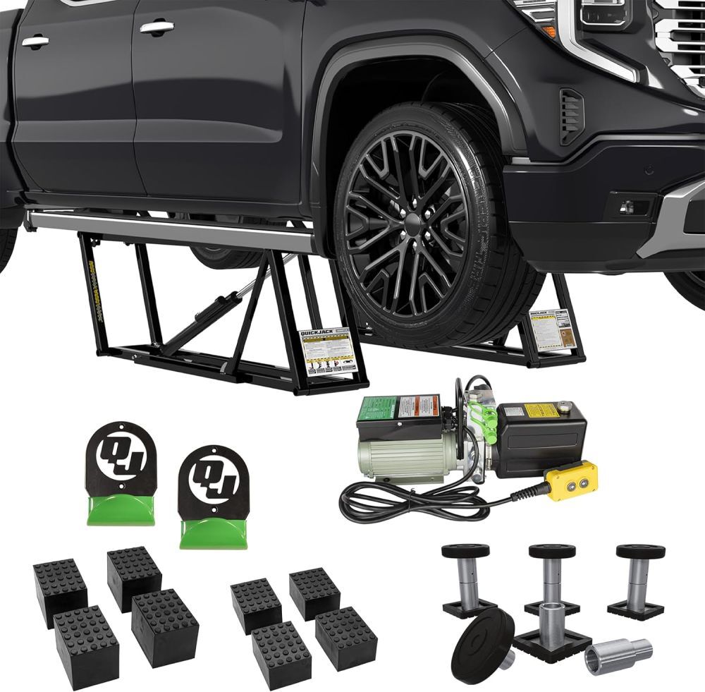 QuickJack 8000TLX 8000 Lbs 110V Extended Frame Portable Truck Lift Package, large image number 1
