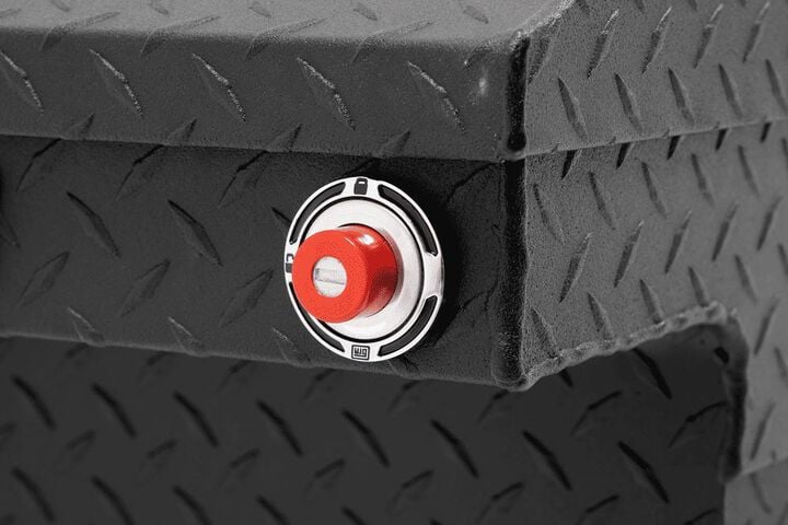 Weather Guard Saddle Truck Tool Box Aluminum Full Deep Textured Matte Black, large image number 5