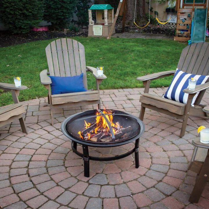 Living Accents Brown Round Fire Pit Cover, large image number 2
