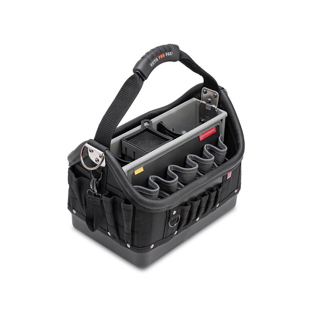 Veto Pro Pac Black Large Capacity Wide Open Tote with Removable Panels - TECH OT-LC BLACKOUT