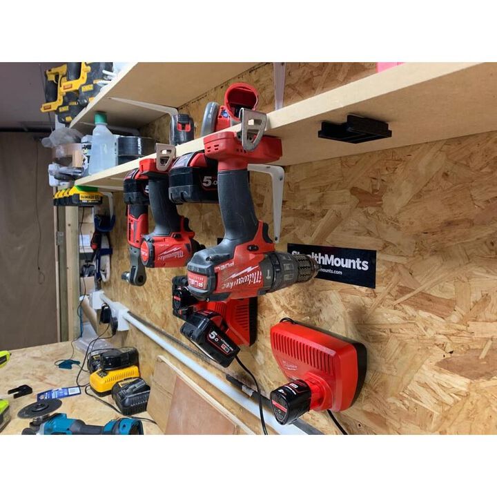 Stealthmounts Tool Mount Milwaukee M18 Black 4pk, large image number 2