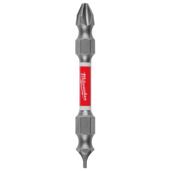 Milwaukee SHOCKWAVE Impact Phillips #2 / Slotted 1/4 in. Double Ended Bit