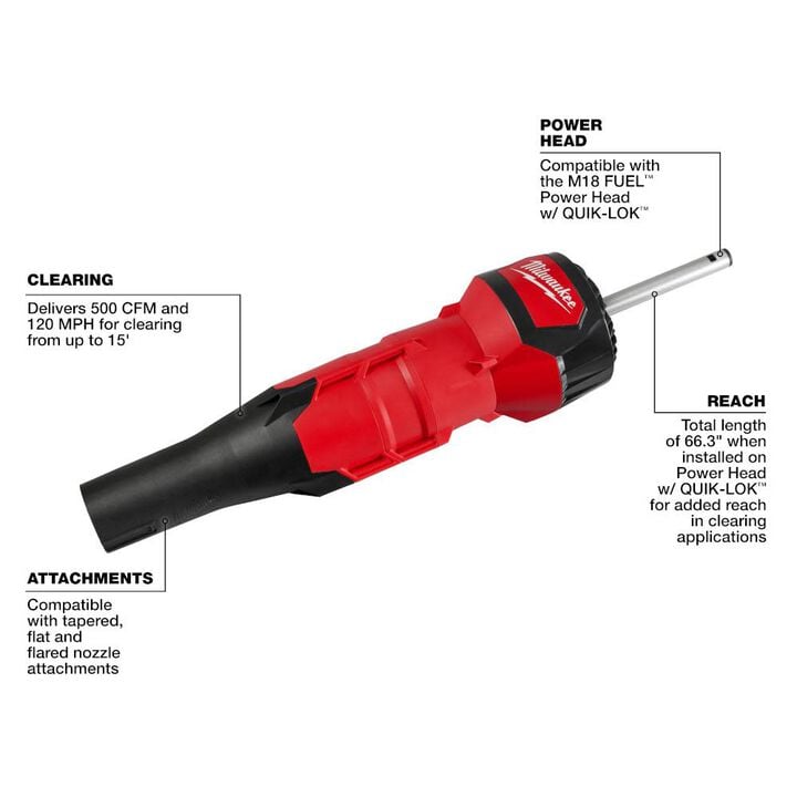 Milwaukee M18 FUEL QUIK-LOK Blower Attachment, large image number 3