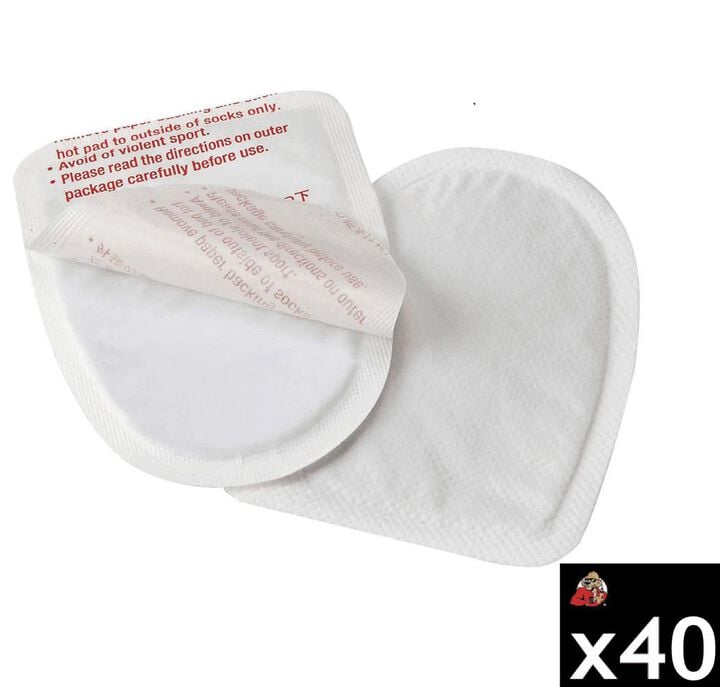 Ergodyne N Ferno White Adhesive Back Air Activated Toe Warmer 40 Pieces