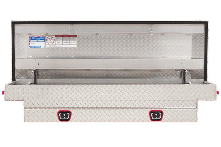 Weather Guard Saddle Truck Tool Box Aluminum Compact Clear, large image number 1