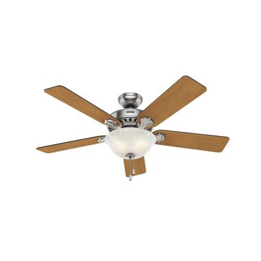 Hunter Fan Pros Best Ceiling Fan 52in Brushed Nickel Chestnut