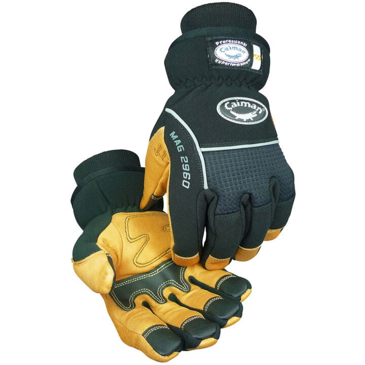 Protective Industrial Products Caiman MAG BlackPigskin Leather Cold Protection Gloves 1 Pair Large