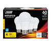 Feit Electric 60W Enhance A19 3000K Dimmable LED Bulb 4pk, small image number 2