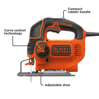 Black and Decker Smart Select 5 Amp Electric Jigsaw BDEJS600C from Black  and Decker - Acme Tools